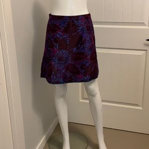J Crew Women’s Purple Floral Brocade Skirt Size 8